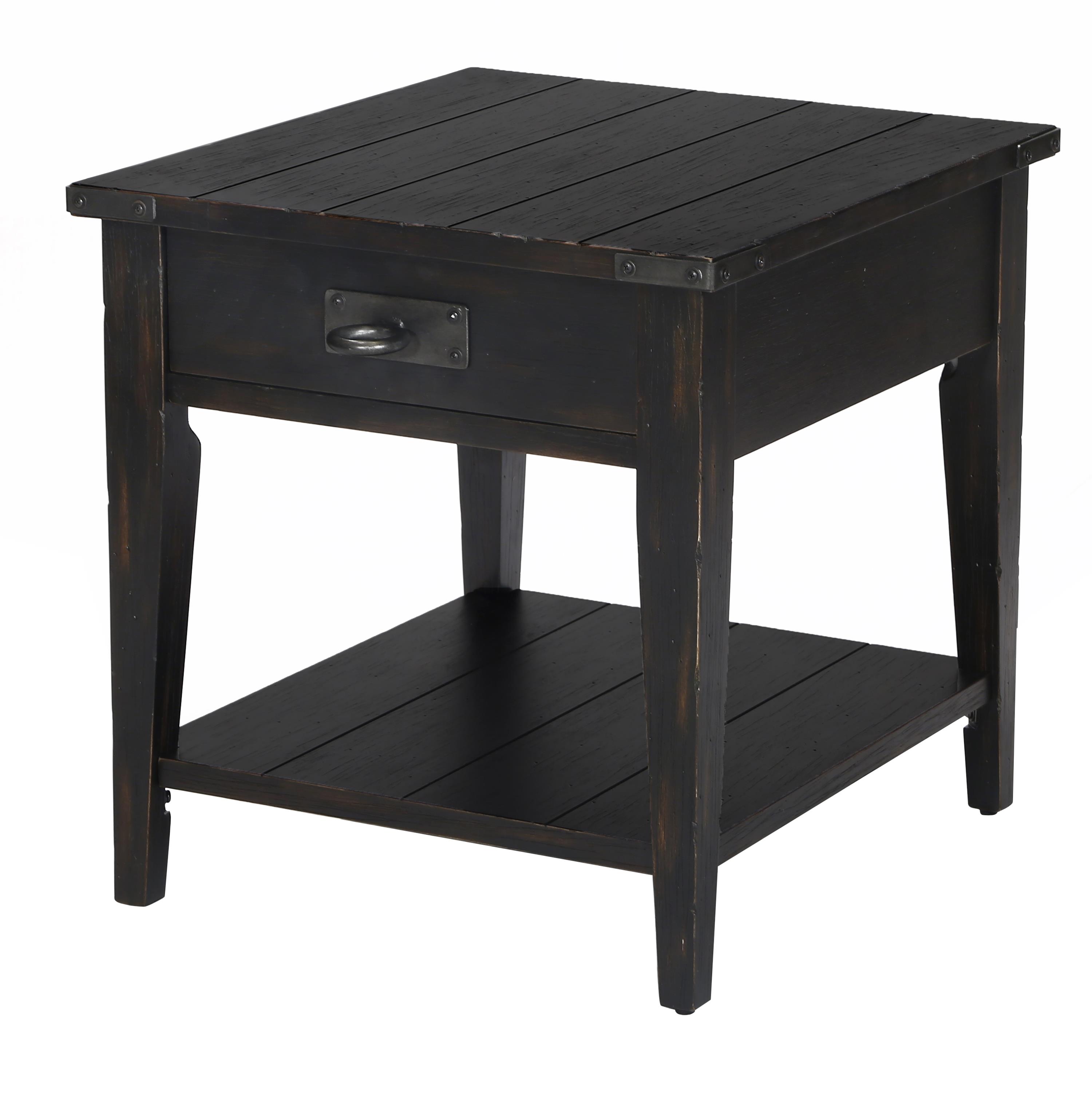 small end table with charging station probably outrageous real coffee inspirations rustic tables sample one drawer and shelf distressed black chairside tulip side inch wooden dog