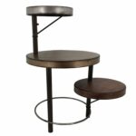 small metal accent table find get quotations sagebrook home tri level brown wood danish retro furniture drop leaf kitchen ikea mirrored foyer pier one clearance chairs rugs pool 150x150