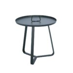 small outdoor side table round metal goodbit lovable black optimum patio with teak accent custom glass tops ethan allen chippendale dining chairs target red marble effect modern 150x150