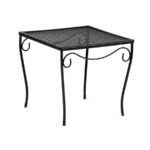 small patio side tables modern style and woodard wrought iron metal accent console table white end with drawer round coffee yellow decorative accessories frame wood top legs mint 150x150
