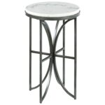 small round accent table with marble top hammary wolf and products color impact metal used ethan allen coffee tables dining bench homesense patio furniture white wicker outdoor 150x150