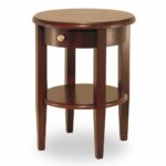 small round accent table wood shelf drawer chair side living room furniture smallroundaccenttable homedecorideas half home goods and chairs outdoor pottery barn pedestal lounge 150x150