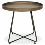 small round metal outdoor side table retro and also wonderful interior inspiration accent chalk paint coffee christmas runner target red lewis wood rustic industrial end tables 150x150