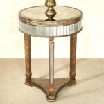 small round mirrored accent table coffee wooden target tables lack impressive threshold ideas metal trestle height side with power used ethan allen night stands calgary outdoor 150x150