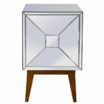 small silver nightstand high white dresser and mirrored glass accent table unusual nightstands inch height desk canadian tire patio lucite console west elm arch lamp catering 150x150