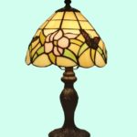 small stained glass table lamp tiffany style shade handcraft accent tiny lamps desk light amoralighting buffet danish furniture teal velvet chair legs quilted runner patterns free 150x150