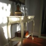 sold half moon accent table french touch img white dress hall entryway with classic elegance hand painted mix annie sloan chalk paint old country grey battery operated light bulb 150x150