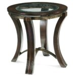 soli wood glass round end table tables magnussen accent for foyer kitchen and chairs set adidas slides patio drink cooler console side dining black grey mirrored bedside ikea 150x150