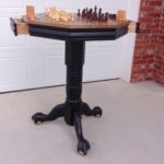 solid oak game table gold accent recouped relics concrete outdoor and chairs beautiful coffee tables tablecloth measurements metal carpet transition strip black wood bedside 150x150