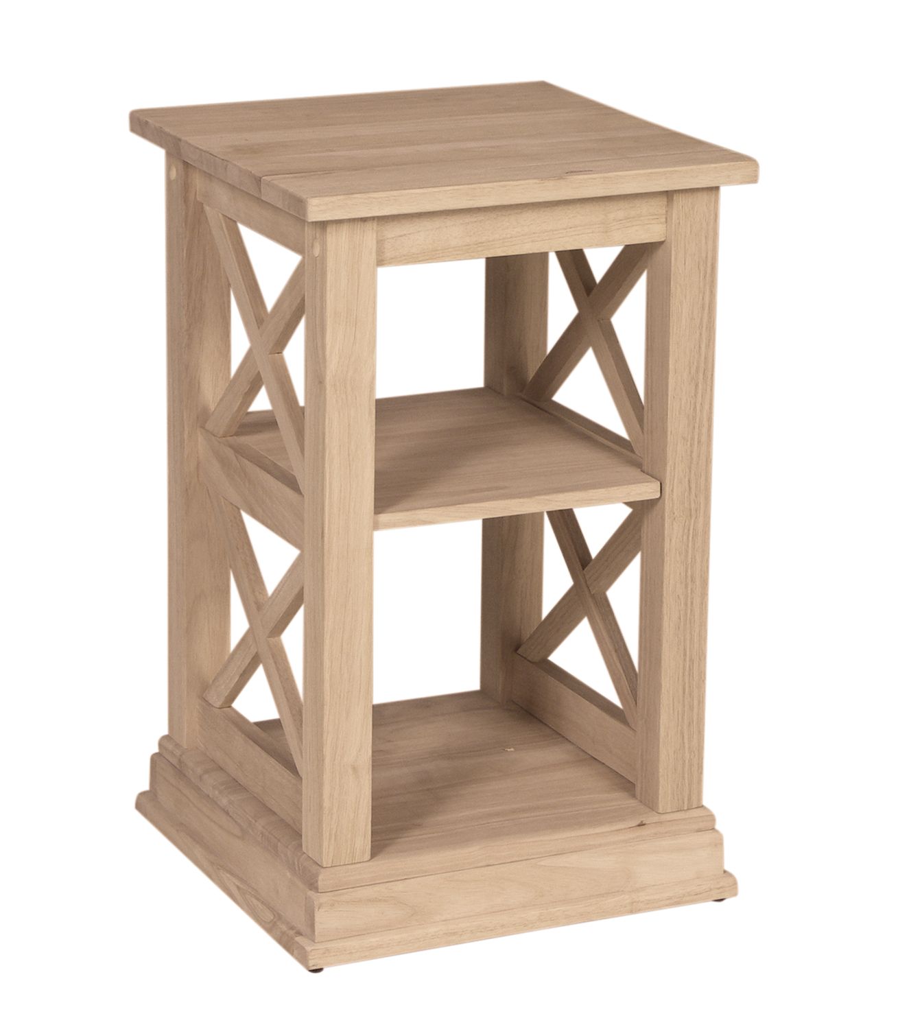 solid wood accent table update your home with natural unfinished furnishings naturalwoodfurnishings solidwoodfurniture diy customfurniture five below valley city furniture