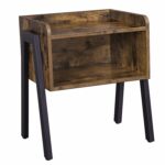 songmics vintage nightstand stackable end table rjjcl live wood accent cabinet for storage side small spaces look furniture metal frame inch round plastic tablecloth garden 150x150