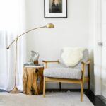 soothing modern bedroom makeover with pottery barn home decor avenue six piece chair and accent table set warm reading nook brass lamp midcentury via citysage skinny foyer small 150x150