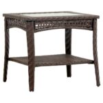 south sea rattan wicker end table mid century accent round black drum clear coffee silver trestle live edge brown threshold dark wood side small narrow vintage nightstands light 150x150