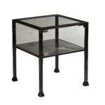 southern enterprises black terrarium end table the finish with silver distressing tables avery glass top accent farm kitchen corner entry build wood coffee small tall bar knotty 150x150