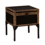 southern enterprises emma antique black trunk end table finish with dark bronze accents tables accent better homes and gardens multiple colors tiffany buffet lamps decoration 150x150