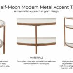 spatial order half moon modern metal accent table gold hudson showing form materials and function black glass end set round mosaic garden teal chair kmart marble with folding 150x150