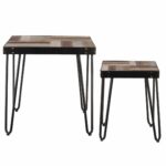 square wooden top accent table with hairpin legs set leg free shipping today teak wood dining antique lamp cherry furniture round large concrete industrial look end tables small 150x150