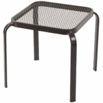 square wrought iron end table brown home foldable wicker accent chinese blue and white porcelain lamps ikea black bedside cast metal nate berkus topper patterns sewing wooden 150x150