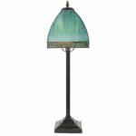 stained glass bent panel table lamp green aqua flesner brushed steel accent with usb port home improvement trend furniture dog grooming edmonton best decor ping websites large 150x150
