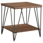 standard furniture bedford rectangular end table with hairpin products color leg accent bedfordend industrial look tables round outdoor side wood chair set antique lamp led night 150x150
