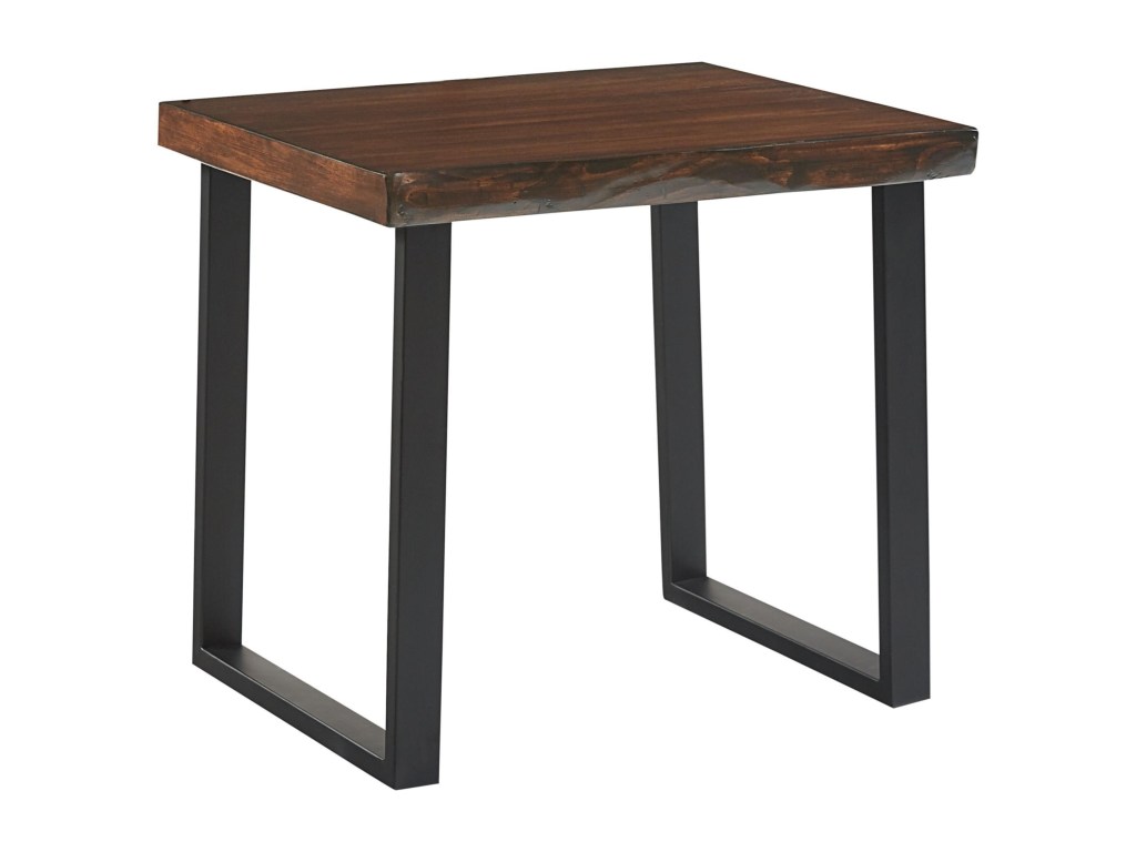 standard furniture navajo end table with live edge detail wayside products color accent brown threshold navajoend half moon glass retro design winsome ava side round fold away