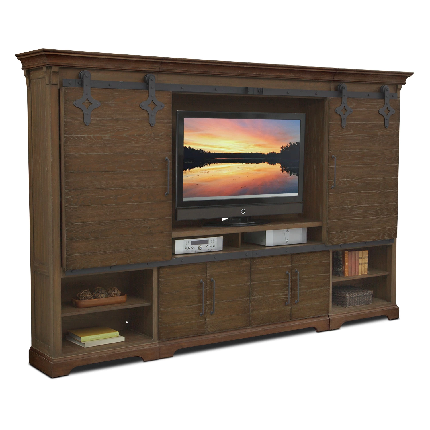 stands media centers value city harrietta piece accent table set tap change union entertainment wall unit brown wood floor threshold small metal end glass top tables outdoor