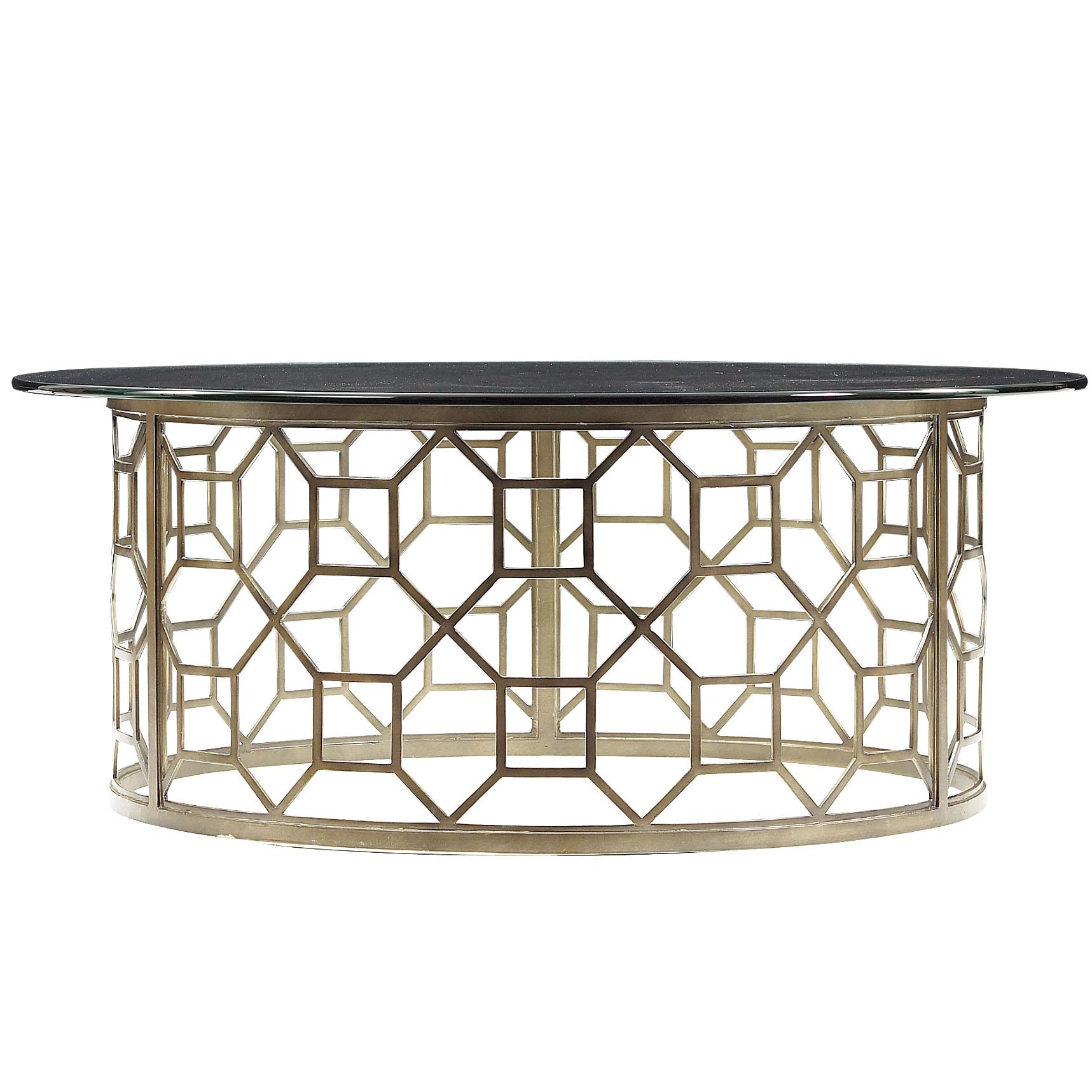stanley furniture avalon heights roxy round glass cocktail table products color accent with metal octagon pedestal base ahfa coffee locator outdoor side inch console wedge shaped