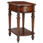stein world accent tables chairside table with drawer and shelf products color turned wood legs small vinyl tablecloth winsome cassie glass top cappuccino finish living room 150x150