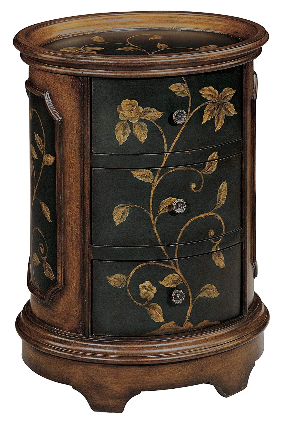 stein world furniture ophelia accent table brown black kitchen dining target patio metal wood bedside decor european short legs top large antique wall clock gold and glass end