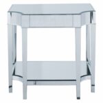 sterling cinema side table master mirrored glass accent with drawer cloth small metal patio bedside and lamp teak dining chairs leg extenders nautical ceiling fans lights teal 150x150