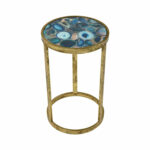 sterling industries krete blue agate accent table bellacor hover zoom tiffany pond lily lamp small round white coffee stand plexiglass cube contemporary top designs unique end 150x150
