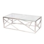 sterling silvertone stainless steel coffee table with clear glass lorelei accent top side cabinet living room outdoor seating west elm mid century bedside cherry oak end tables 150x150