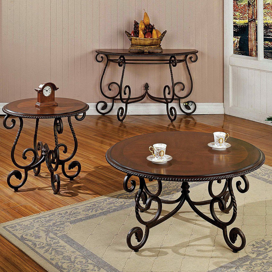 steve silver company crowley cherry metal accent table set end tables marble wood coffee livingroom side pool umbrella stand oak stacking childrens garden furniture valley city