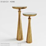 stidio home minaret satin brass small accent table model oval rustic white wood coffee keter ice cooler reading lamp night console cabinet mirrored bedside patio furniture side 150x150