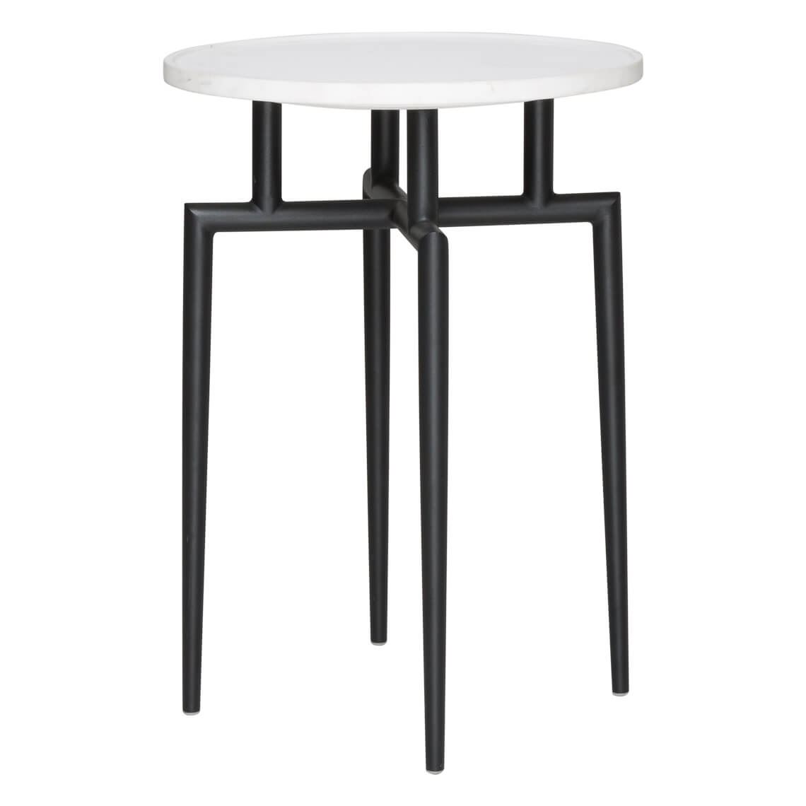 stiletto occasional table marble black products duke accent pottery barn stratford wicker folding bronze mirror with brown lamps outdoor coffee ice bucket small oak lamp diy round