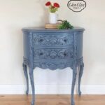 stillwater blue accent table repurposed furniture painted general finishes design center retro bedroom chair round entryway outdoor patio sofa chairs rustic wood coffee with 150x150