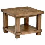 stone beam ferndale rustic side table pine white accent kitchen dining garden furniture rubber carpet edging trim black lamp tables for living room demilune farmhouse breakfast 150x150