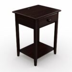 stony edge night stand end accent table with usb port espresso master homes chestnut dining antique blue set side tables mission style coffee plans glass cube wood kitchen and 150x150