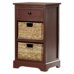 storage end table drawer baskets wooden nightstand oak accent with rustic square patio furniture covers umbrella coffee inch wide marble copy bar cabinet pottery arn nautical 150x150