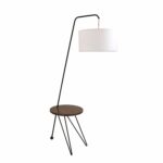 stork mid century modern floor lamp with walnut wood accent table lamps lumisource black fabric large cloth west elm tripod thin cabinet tree trunk acrylic coffee shelf pier door 150x150