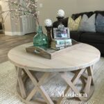 stunning handmade rustic round farmhouse coffee table just the accent right piece your home solid wood and treated with childrens garden furniture modern chairs navy blue bedside 150x150