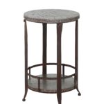stunning small round side table for gray marble accent using brown painted red home accents modern pedestal black linen tablecloth dining room chairs with arms uttermost laton 150x150