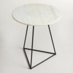 stylish side tables under things for home table living small accent with round white marble top and black steel base chair cushions pier imports sofas college dorm ping west elm 150x150