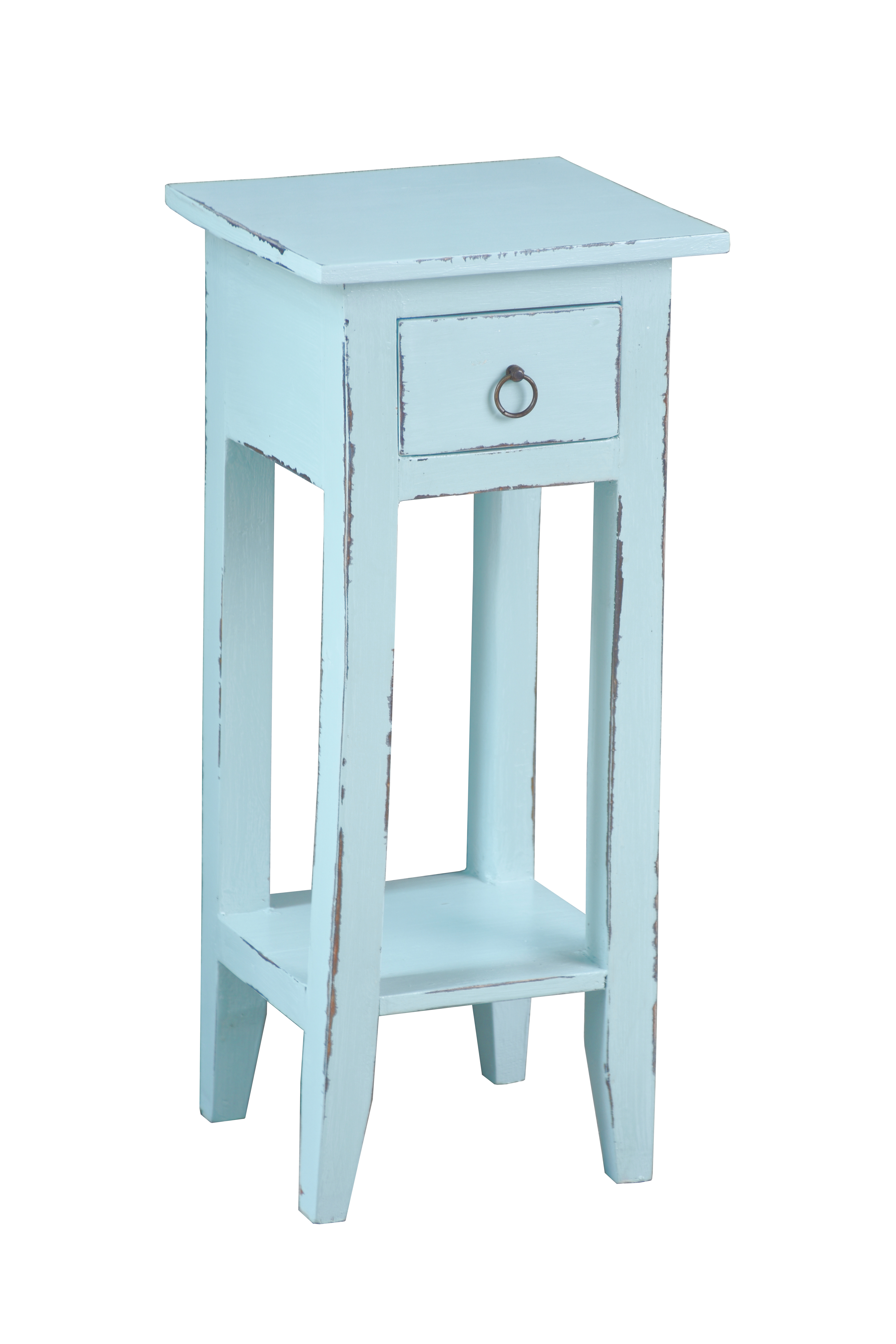 sunset trading cottage accent table sly blue teal white and gold lamp inch high nightstand small mirrored glass console nest tables touch lamps target clear plastic tablecloth bar