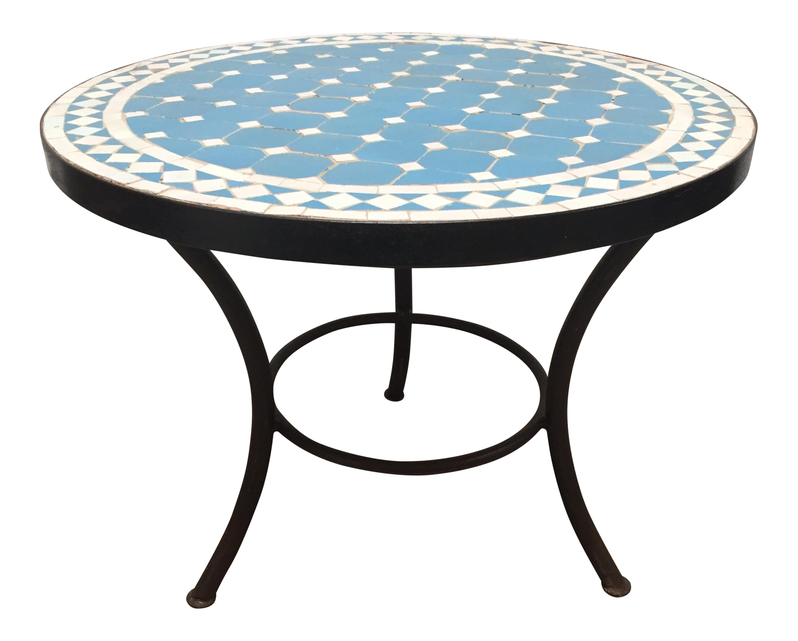 superb moroccan mosaic outdoor blue tile side table low iron base decaso yellow lamp rattan drinks simple plans metal outside modern sofa kirklands bar stools plexiglass coffee