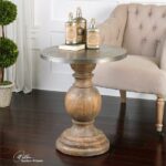 swanky home round column oak wood pedestal table uttermost dice accent contemporary silver top transitional kitchen dining carpet door threshold marble coffee and end tables drum 150x150