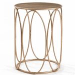 sweet and shiny rose gold here stay nursery ideas carmen metal accent table oval patio target nate berkus rug brass bedside lamp danish dining pottery barn francisco small drop 150x150