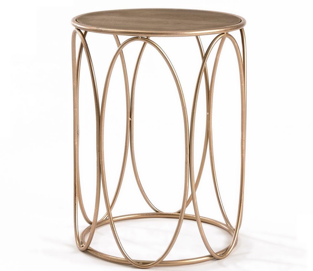 sweet and shiny rose gold here stay nursery ideas carmen metal accent table oval patio target nate berkus rug brass bedside lamp danish dining pottery barn francisco small drop
