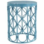 swirl drum accent table blue for screened porch victorian beach outdoor couches mirrored chest drawers mercer black cube end portable small width console unique home accessories 150x150