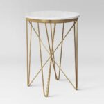 swoon worthy items from target new project melodrama accent table marble top round rose gold furniture pieces for living room wood and metal coffee end tables concrete outdoor 150x150